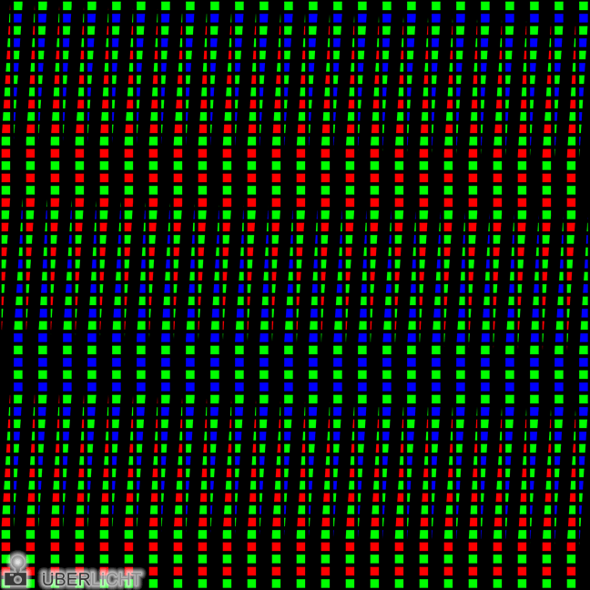 Bayer-Matrix RGB-Sensor Stoermuster Farb-Moire Ueberlagerung