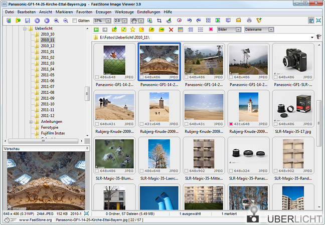 Fotos betrachten und verwalten mit dem FastStone Image Viewer