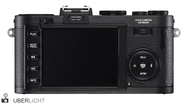 Leica X2 schwarz Rueckseite