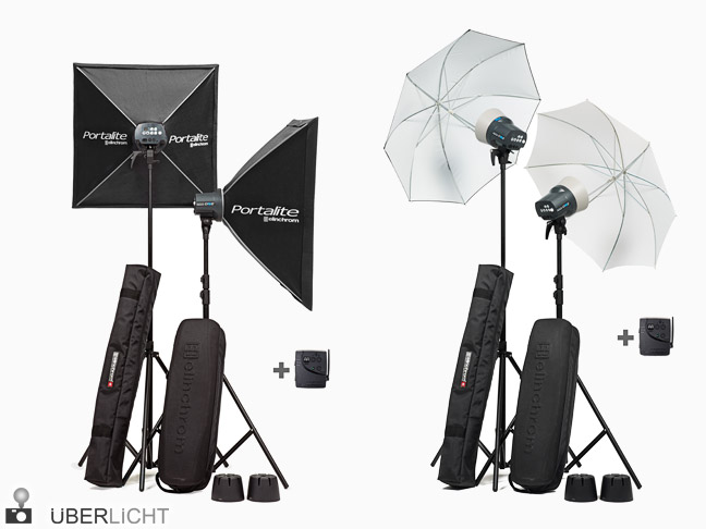 Elinchrom D-Lite RX ONE To Go Set mit Schirm oder Softbox