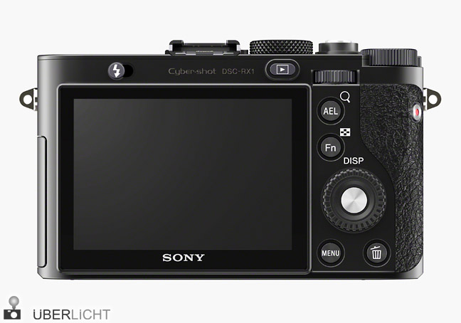 Rückseite der Sony RX1 mit Display