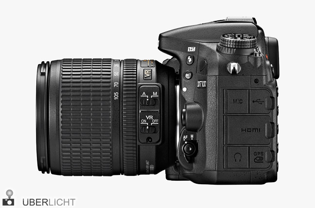 Nikon D7100 mit Objektiv 18-105 mm, DX-Sensor, USB Anschluss